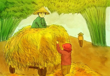 Ba bó rơm nếp kỳ lạ 